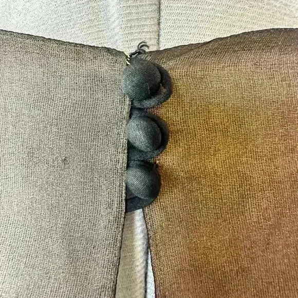 Georgia Bullock Vintage 1960’s Sheer Silk Overlay Black Midi Dress Sz Small. - Picture 5 of 13